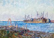 Ships, Williamstown by Frederick McCubbin Frederick Mccubbin